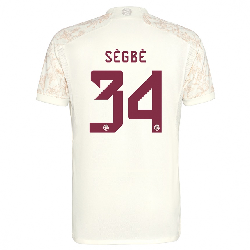 Kinder Fußball Désiré Sègbè #34 Cremefarben Ausweichtrikot Trikot 2023/24 T-Shirt Luxemburg