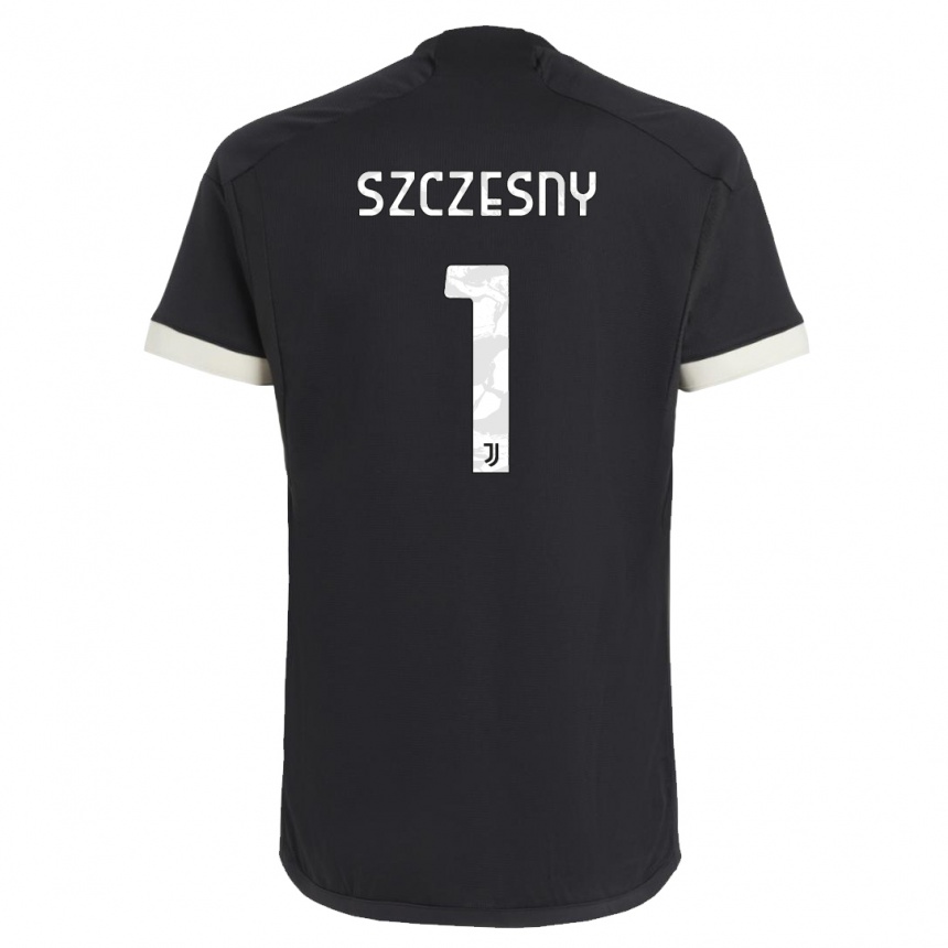 Kinder Fußball Wojciech Szczesny #1 Schwarz Ausweichtrikot Trikot 2023/24 T-Shirt Luxemburg