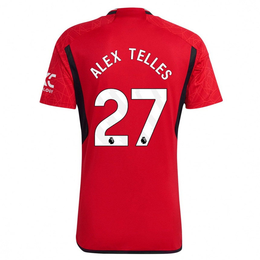 Herren Fußball Alex Nicolao Telles #27 Rot Heimtrikot Trikot 2023/24 T-Shirt Luxemburg