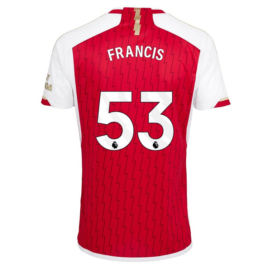 Herren Fußball Jack Henry Francis #53 Rot Heimtrikot Trikot 2023/24 T-Shirt Luxemburg