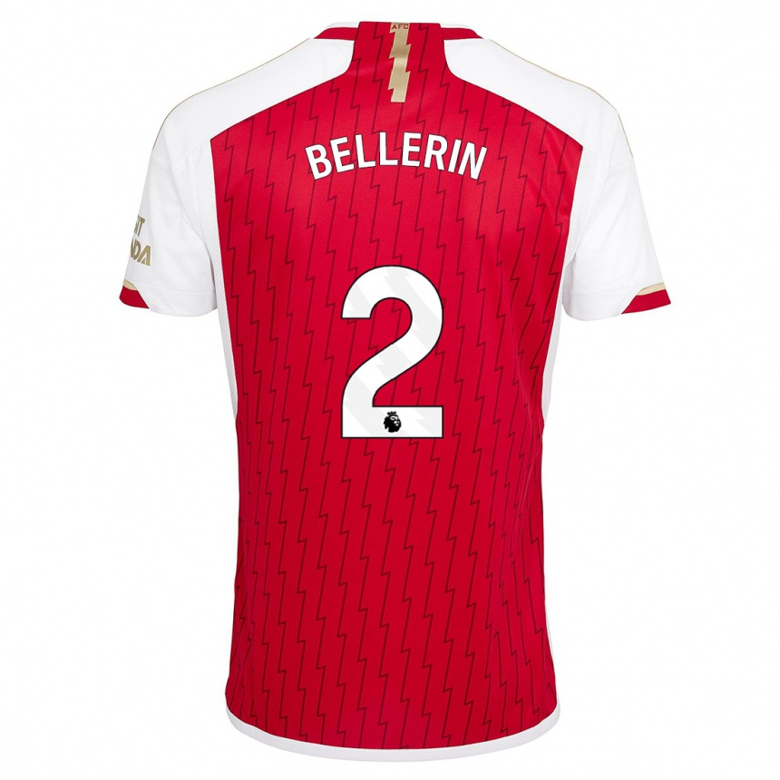 Herren Fußball Hector Bellerin #2 Rot Heimtrikot Trikot 2023/24 T-Shirt Luxemburg