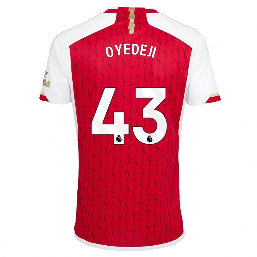 Herren Fußball Nathan Butler Oyedeji #43 Rot Heimtrikot Trikot 2023/24 T-Shirt Luxemburg