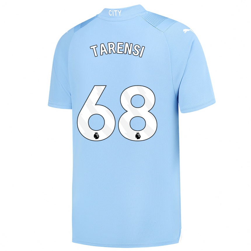 Herren Fußball Oscar Tarensi #68 Hellblau Heimtrikot Trikot 2023/24 T-Shirt Luxemburg