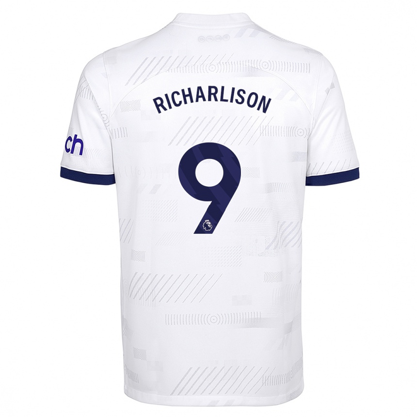 Herren Fußball Richarlison #9 Weiß Heimtrikot Trikot 2023/24 T-Shirt Luxemburg