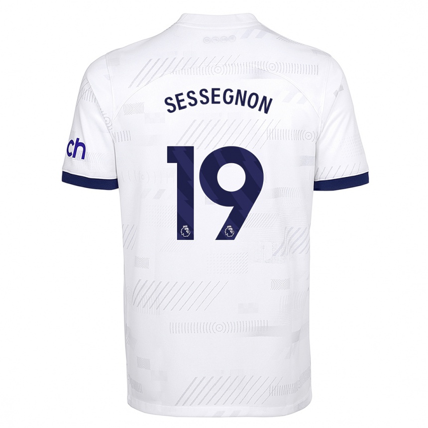 Herren Fußball Ryan Sessegnon #19 Weiß Heimtrikot Trikot 2023/24 T-Shirt Luxemburg