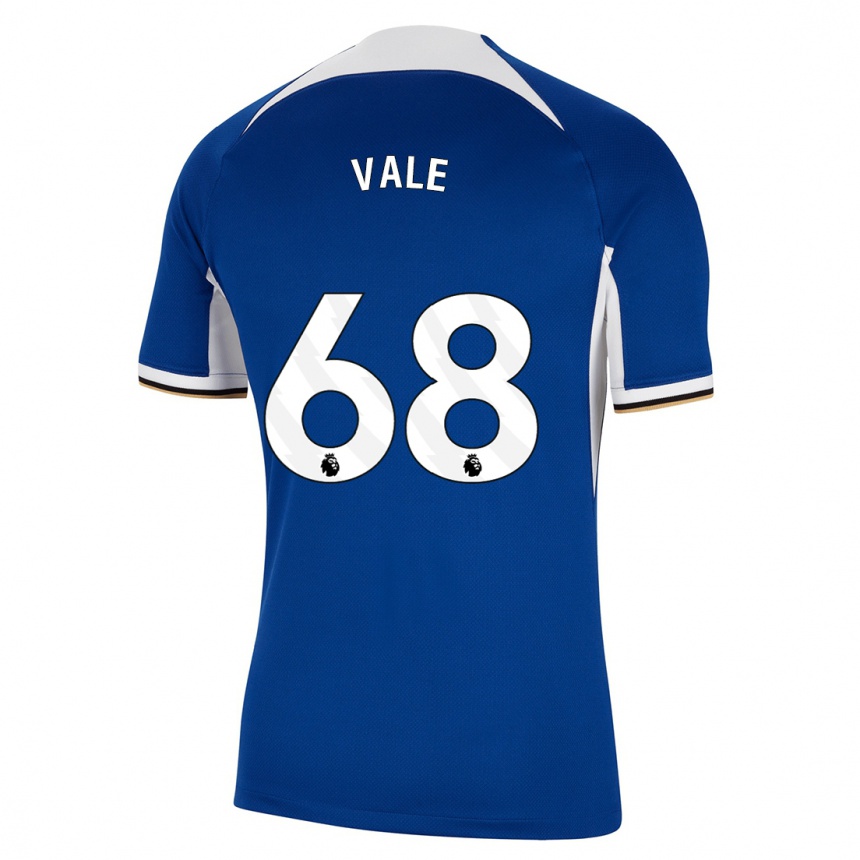Herren Fußball Harvey Vale #68 Blau Heimtrikot Trikot 2023/24 T-Shirt Luxemburg