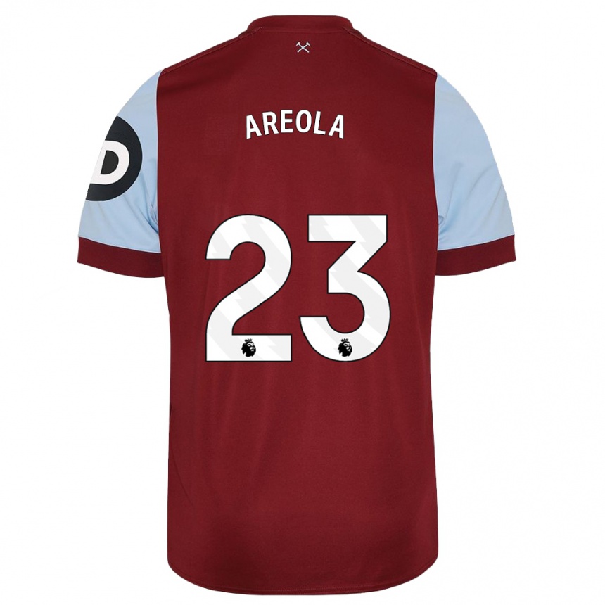 Herren Fußball Alphonse Areola #23 Kastanienbraun Heimtrikot Trikot 2023/24 T-Shirt Luxemburg