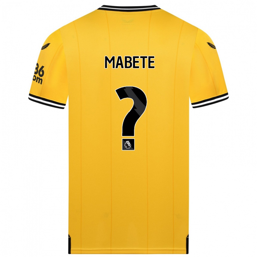 Herren Fußball Filozofe Mabete #0 Gelb Heimtrikot Trikot 2023/24 T-Shirt Luxemburg