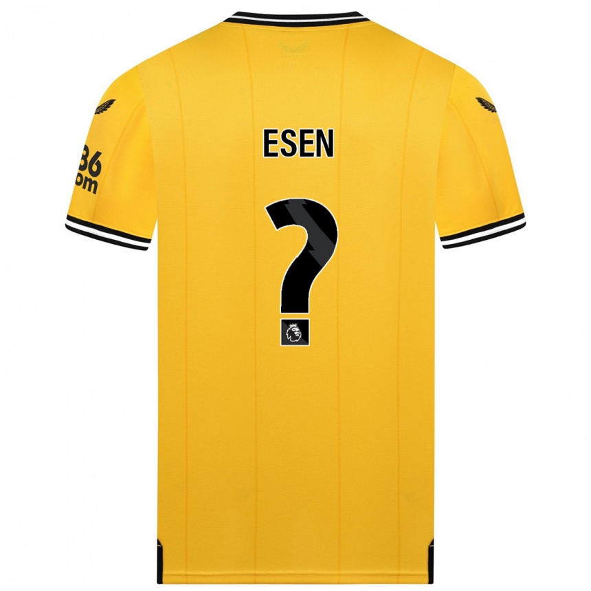 Herren Fußball Josh Esen #0 Gelb Heimtrikot Trikot 2023/24 T-Shirt Luxemburg