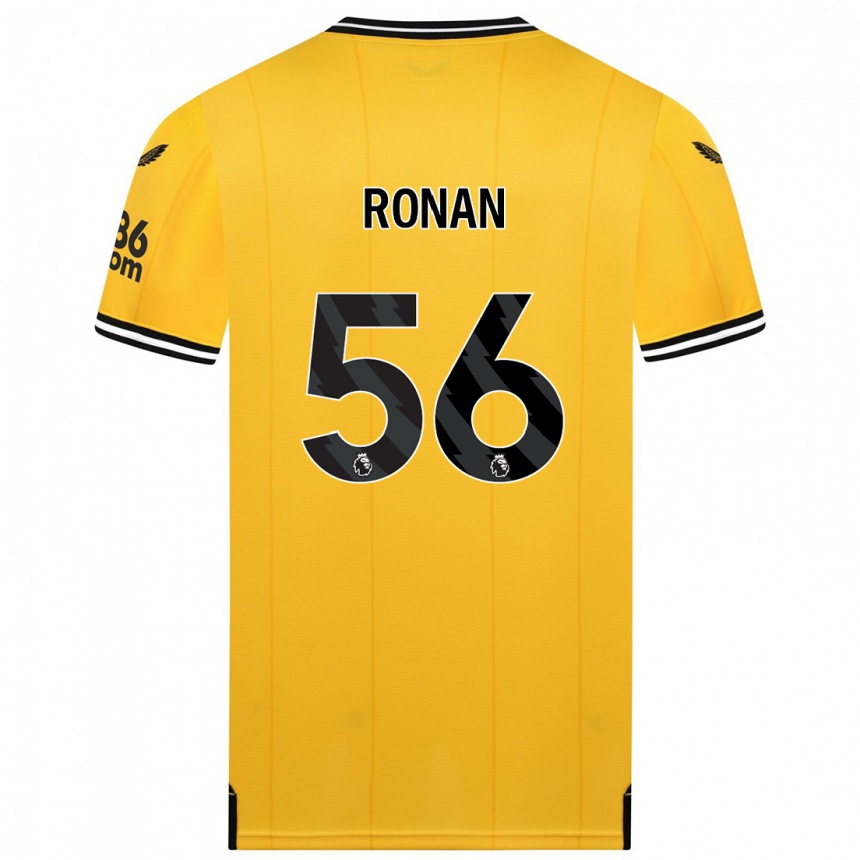 Herren Fußball Connor Ronan #56 Gelb Heimtrikot Trikot 2023/24 T-Shirt Luxemburg