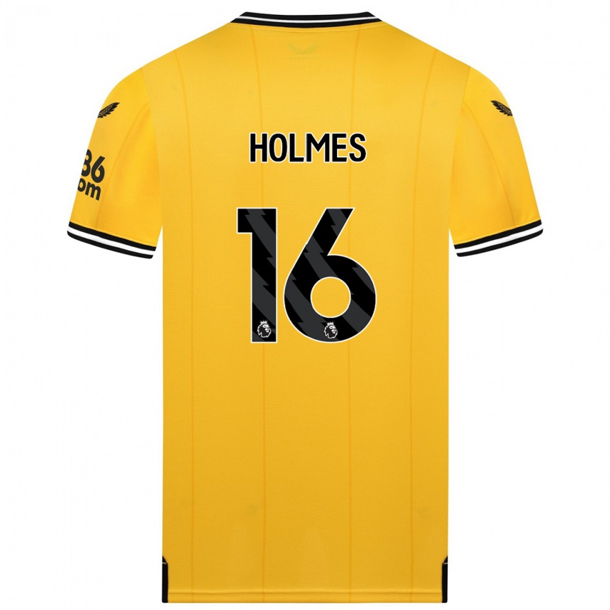 Herren Fußball Summer Holmes #16 Gelb Heimtrikot Trikot 2023/24 T-Shirt Luxemburg