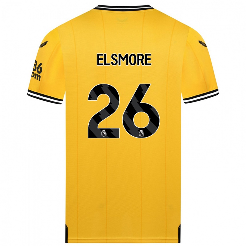 Herren Fußball Ria Elsmore #26 Gelb Heimtrikot Trikot 2023/24 T-Shirt Luxemburg