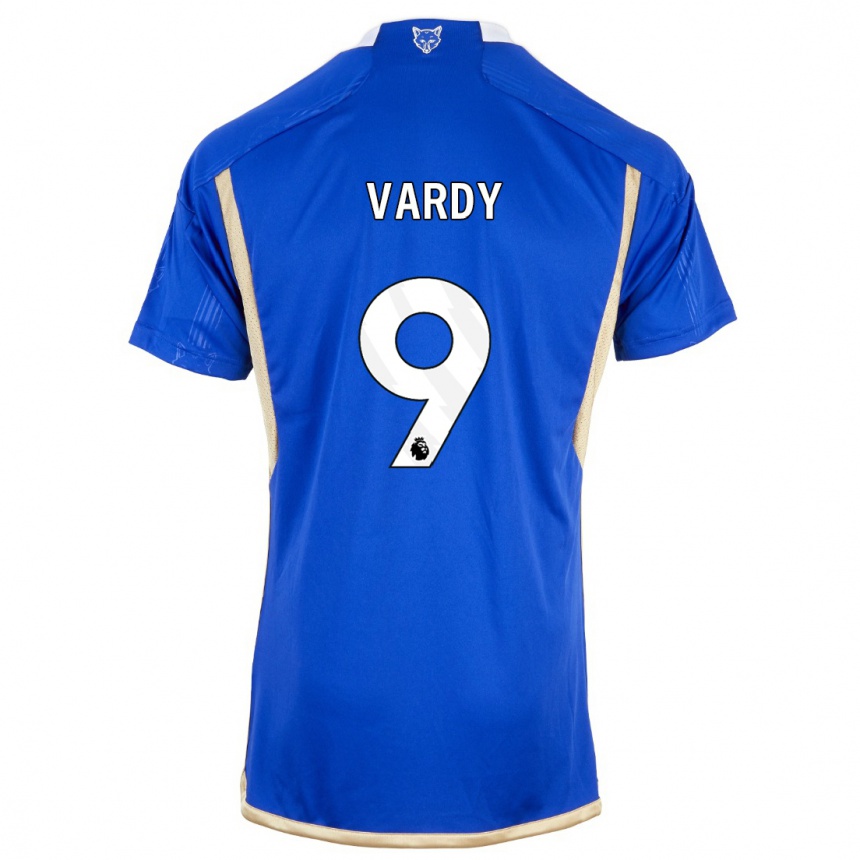 Herren Fußball Jamie Vardy #9 Königsblau Heimtrikot Trikot 2023/24 T-Shirt Luxemburg