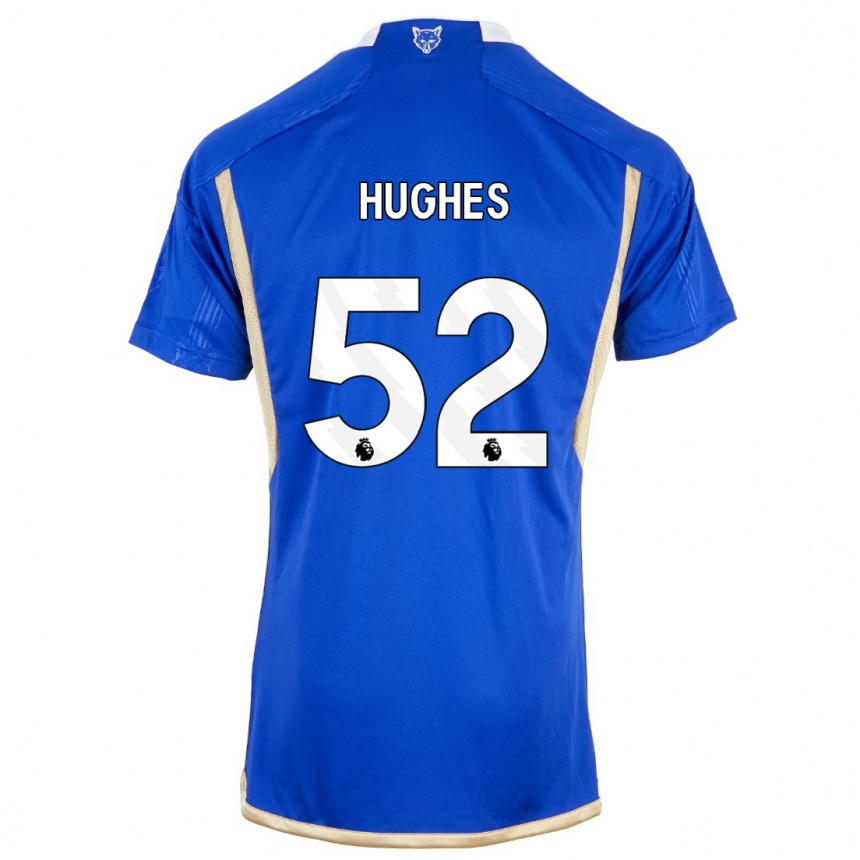 Herren Fußball Iestyn Hughes #52 Königsblau Heimtrikot Trikot 2023/24 T-Shirt Luxemburg