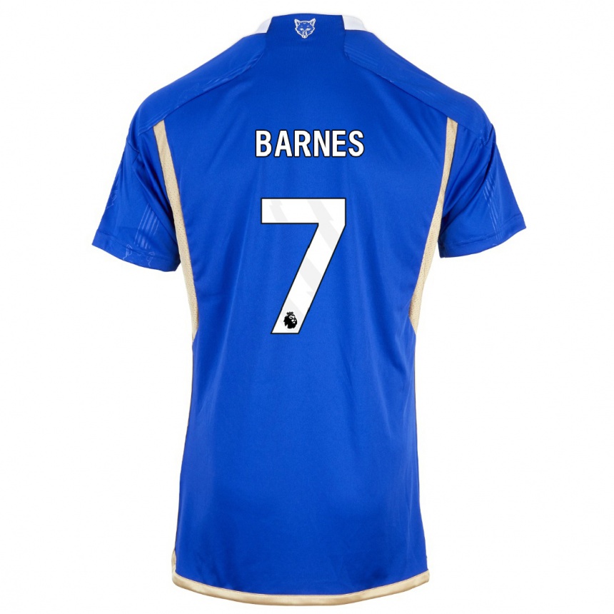 Herren Fußball Harvey Barnes #7 Königsblau Heimtrikot Trikot 2023/24 T-Shirt Luxemburg