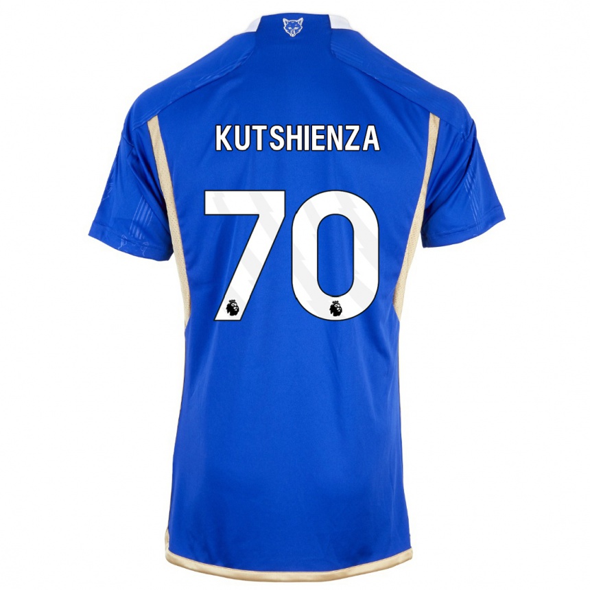 Herren Fußball Jesper Kutshienza #70 Königsblau Heimtrikot Trikot 2023/24 T-Shirt Luxemburg