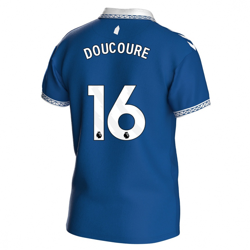 Herren Fußball Abdoulaye Doucoure #16 Königsblau Heimtrikot Trikot 2023/24 T-Shirt Luxemburg