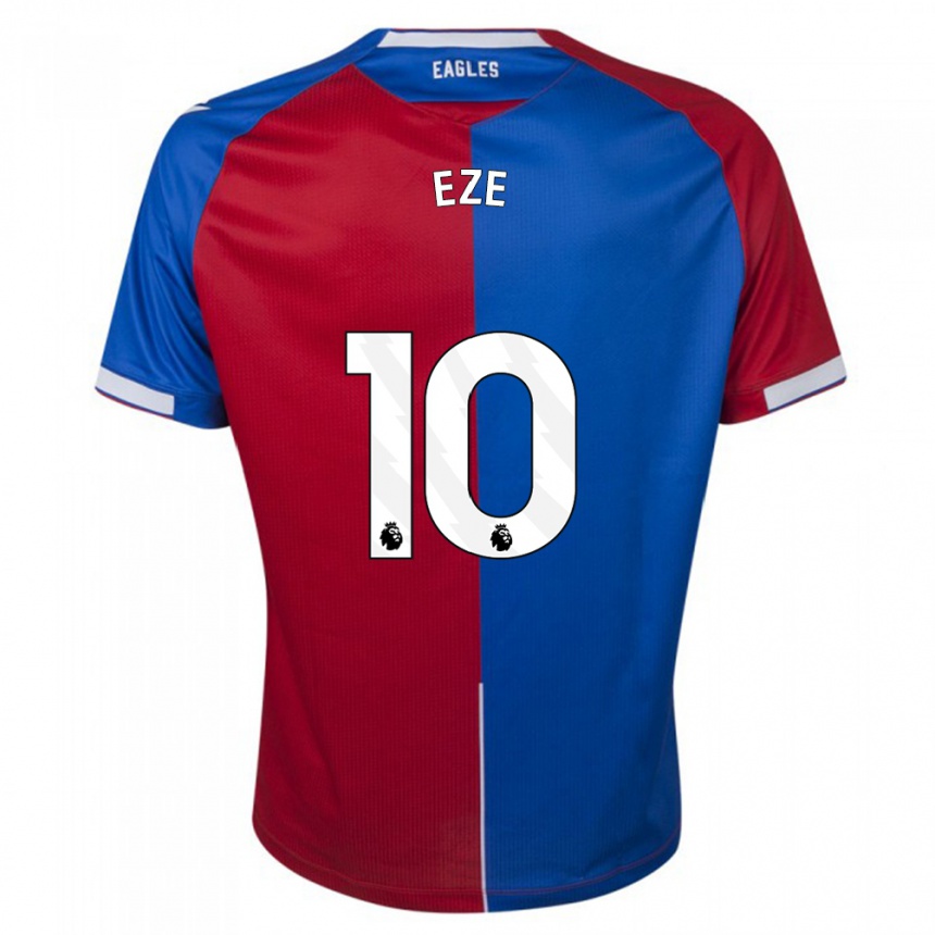 Herren Fußball Eberechi Eze #10 Rot Blau Heimtrikot Trikot 2023/24 T-Shirt Luxemburg