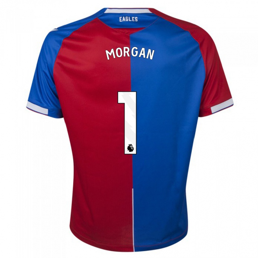 Herren Fußball Chloe Morgan #1 Rot Blau Heimtrikot Trikot 2023/24 T-Shirt Luxemburg