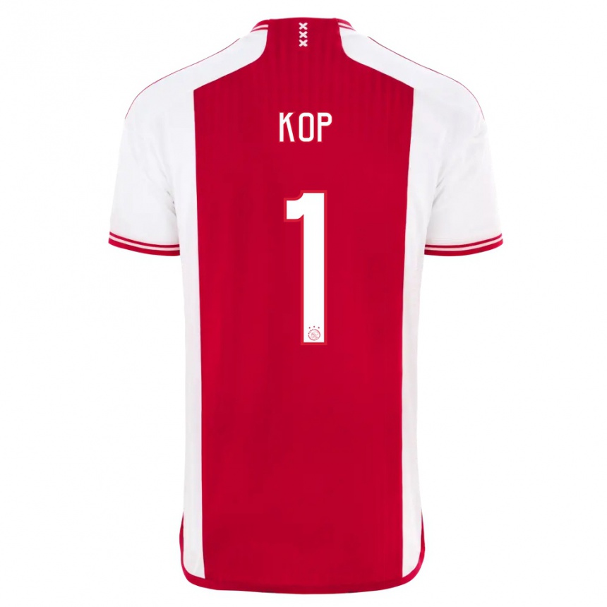 Herren Fußball Lize Kop #1 Rot-Weiss Heimtrikot Trikot 2023/24 T-Shirt Luxemburg