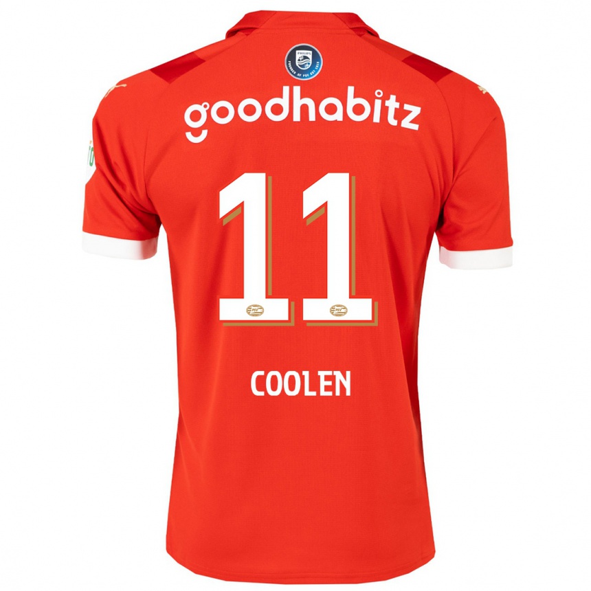Herren Fußball Nadia Coolen #11 Rot Heimtrikot Trikot 2023/24 T-Shirt Luxemburg