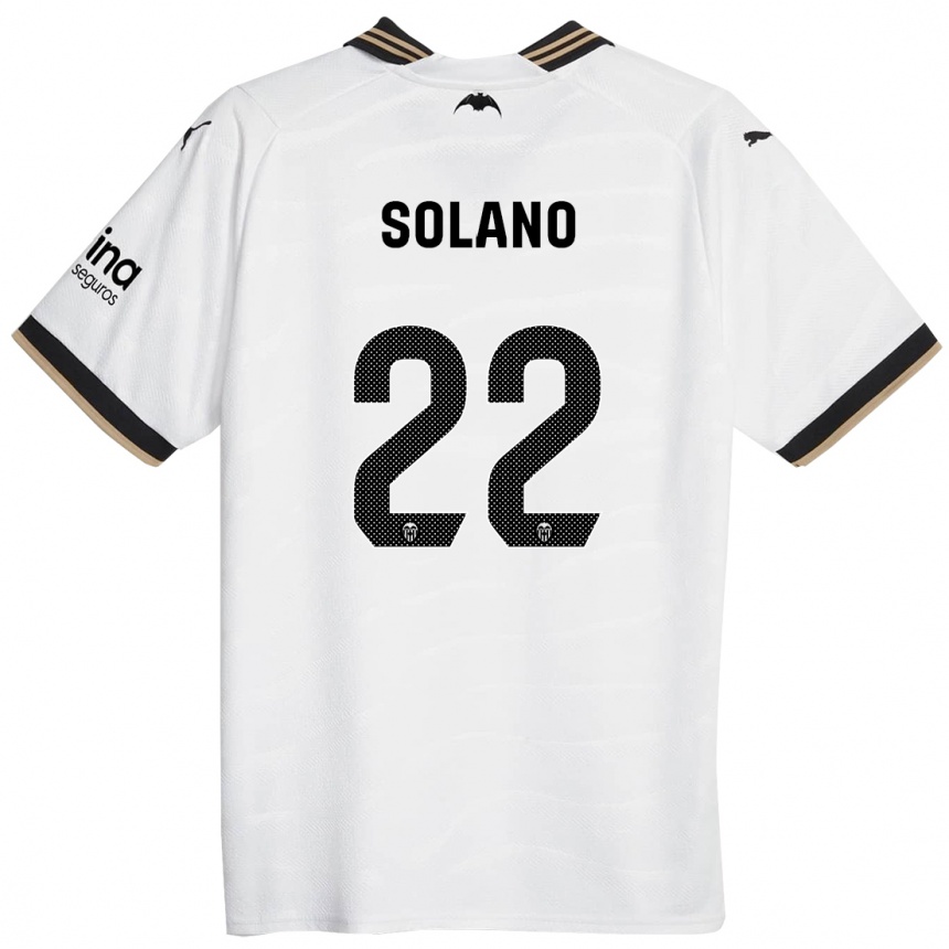 Herren Fußball Bibiane Schulze-Solano #22 Weiß Heimtrikot Trikot 2023/24 T-Shirt Luxemburg