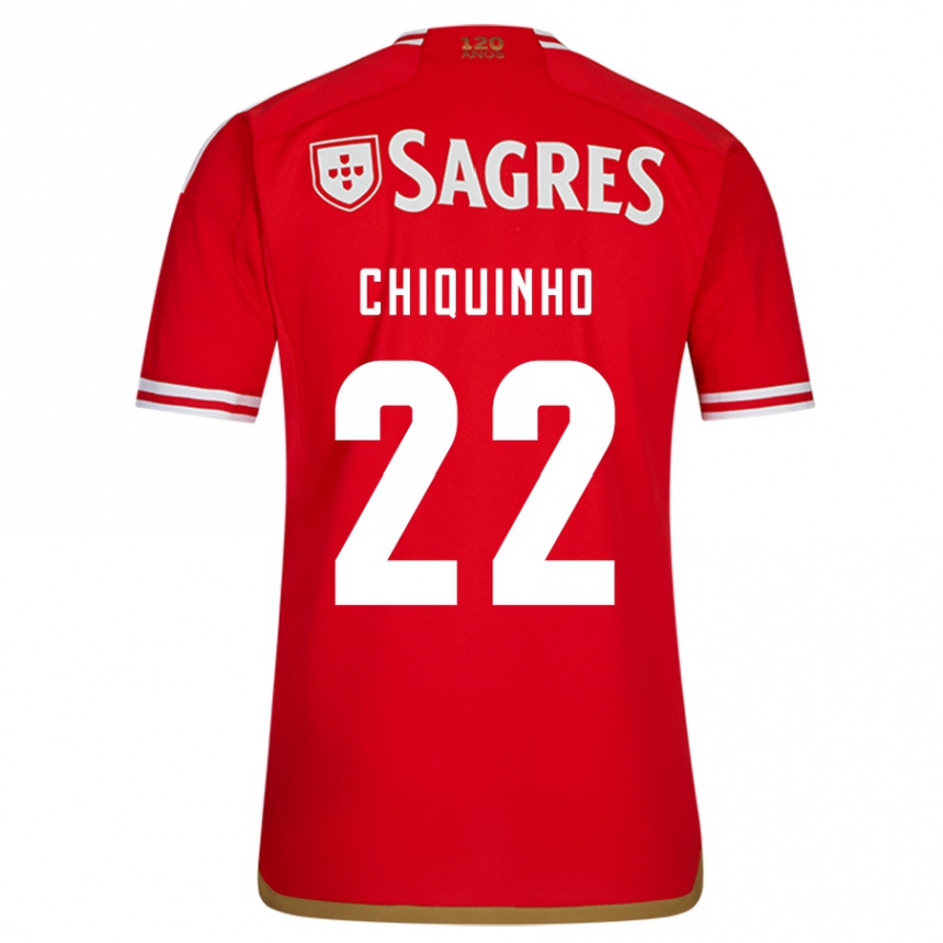 Herren Fußball Chiquinho #22 Rot Heimtrikot Trikot 2023/24 T-Shirt Luxemburg