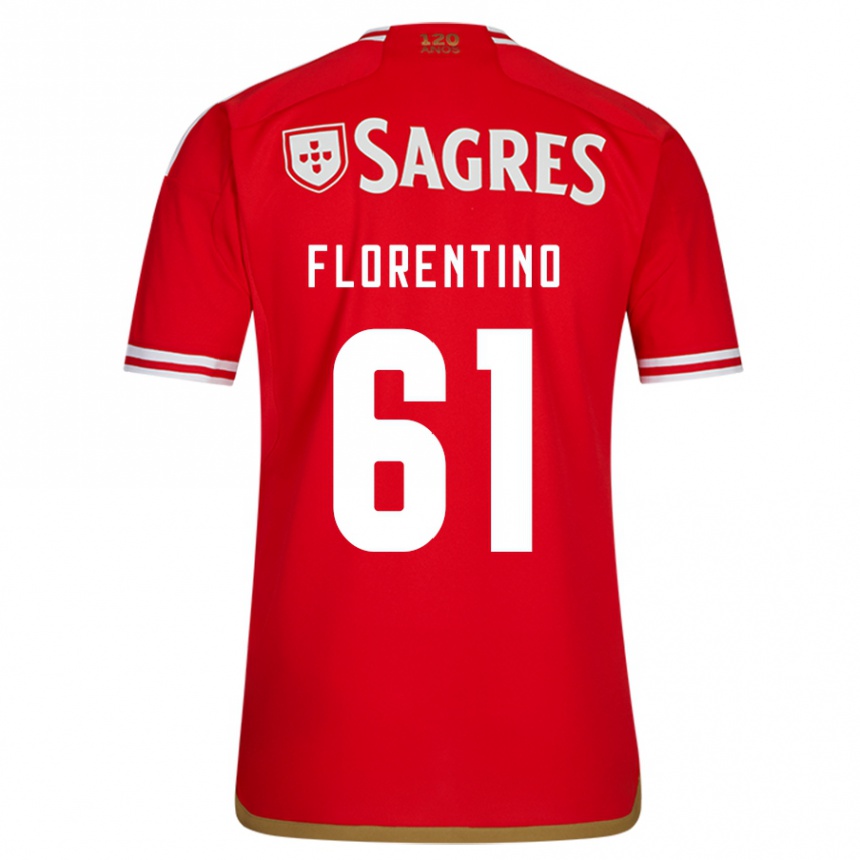 Herren Fußball Florentino #61 Rot Heimtrikot Trikot 2023/24 T-Shirt Luxemburg