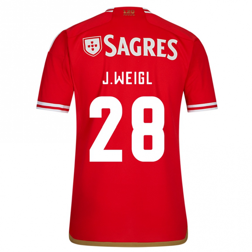 Herren Fußball Julian Weigl #28 Rot Heimtrikot Trikot 2023/24 T-Shirt Luxemburg
