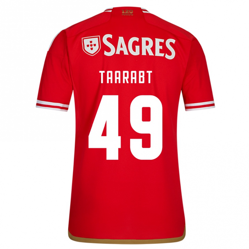 Herren Fußball Adel Taarabt #49 Rot Heimtrikot Trikot 2023/24 T-Shirt Luxemburg