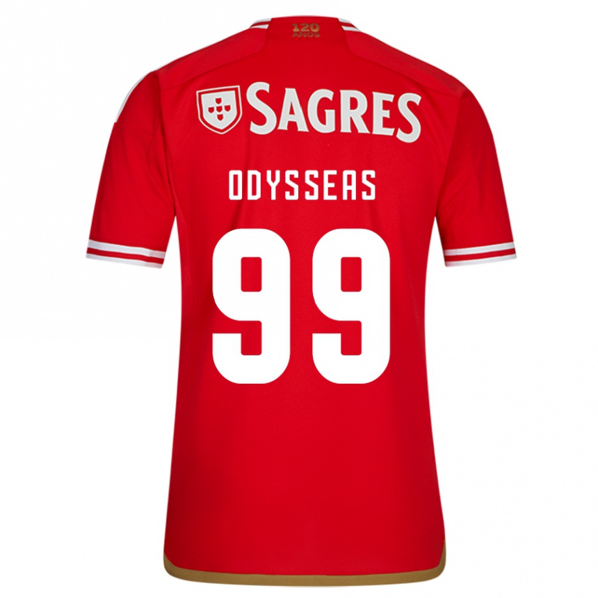 Herren Fußball Odysseas Vlachodimos #99 Rot Heimtrikot Trikot 2023/24 T-Shirt Luxemburg