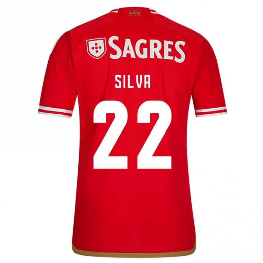 Herren Fußball Amelia Silva #22 Rot Heimtrikot Trikot 2023/24 T-Shirt Luxemburg