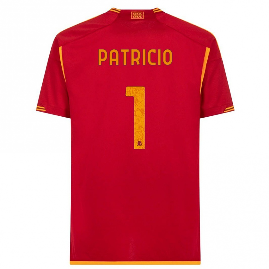 Herren Fußball Rui Patricio #1 Rot Heimtrikot Trikot 2023/24 T-Shirt Luxemburg