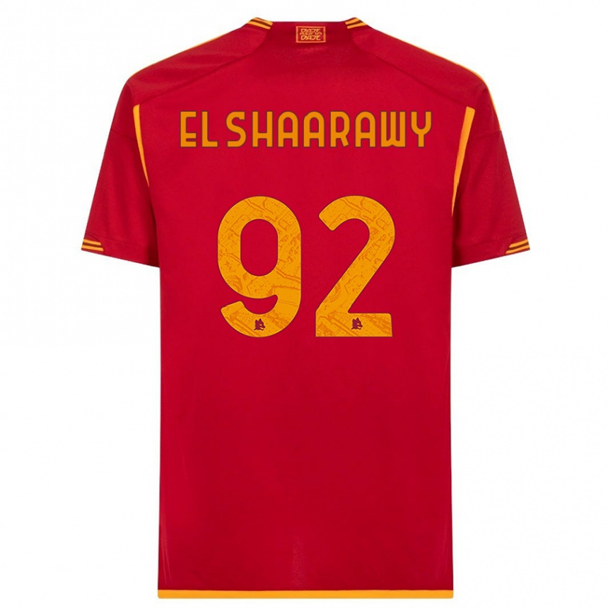 Herren Fußball Stephan El Shaarawy #92 Rot Heimtrikot Trikot 2023/24 T-Shirt Luxemburg