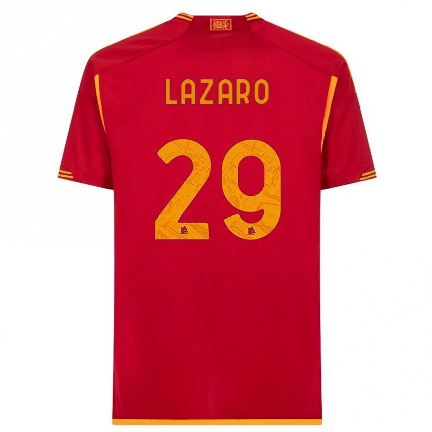 Herren Fußball Paloma Lazaro #29 Rot Heimtrikot Trikot 2023/24 T-Shirt Luxemburg