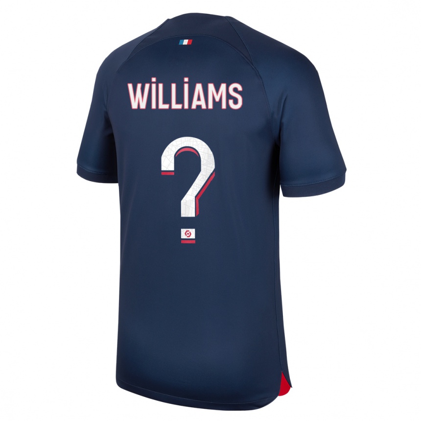 Herren Fußball Lydia Williams #0 Blau Rot Heimtrikot Trikot 2023/24 T-Shirt Luxemburg