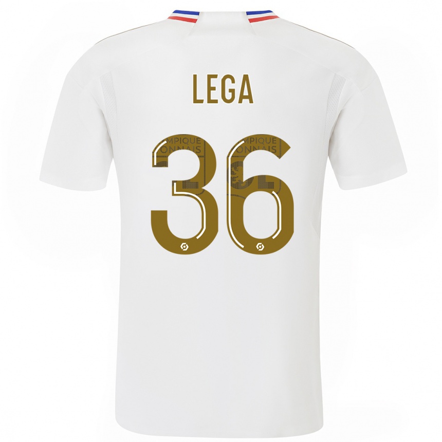 Herren Fußball Sekou Lega #36 Weiß Heimtrikot Trikot 2023/24 T-Shirt Luxemburg