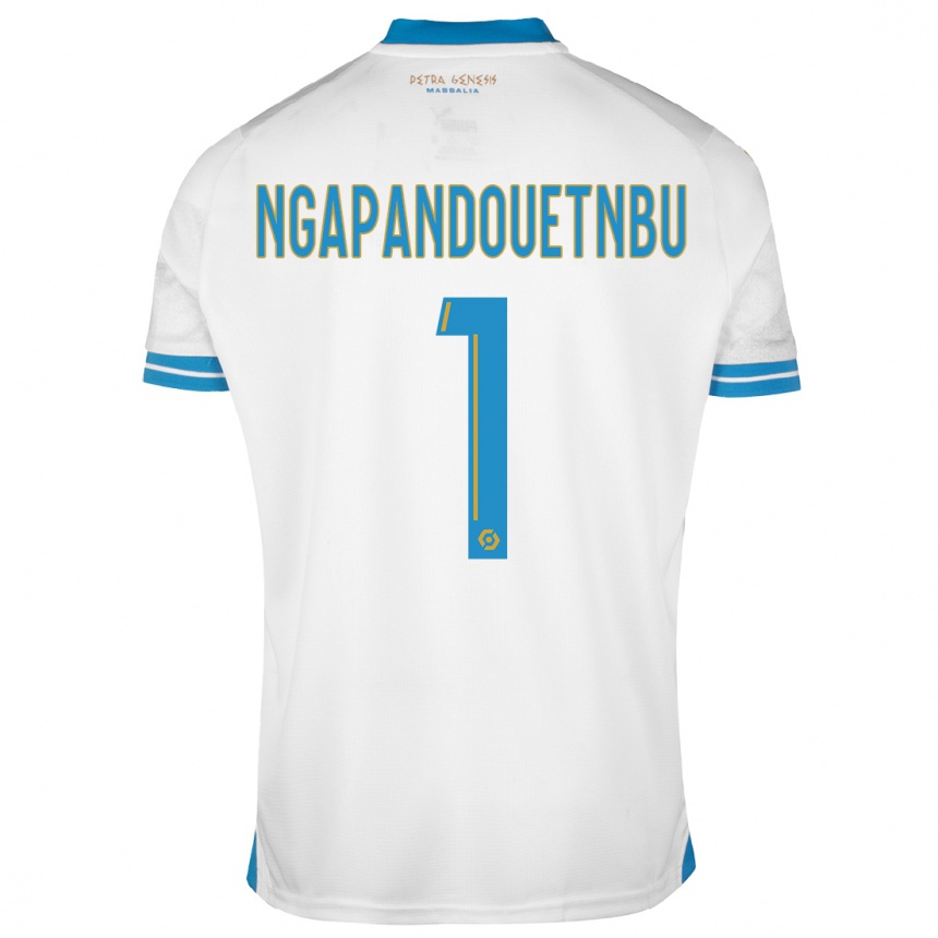 Herren Fußball Simon Ngapandouetnbu #1 Weiß Heimtrikot Trikot 2023/24 T-Shirt Luxemburg