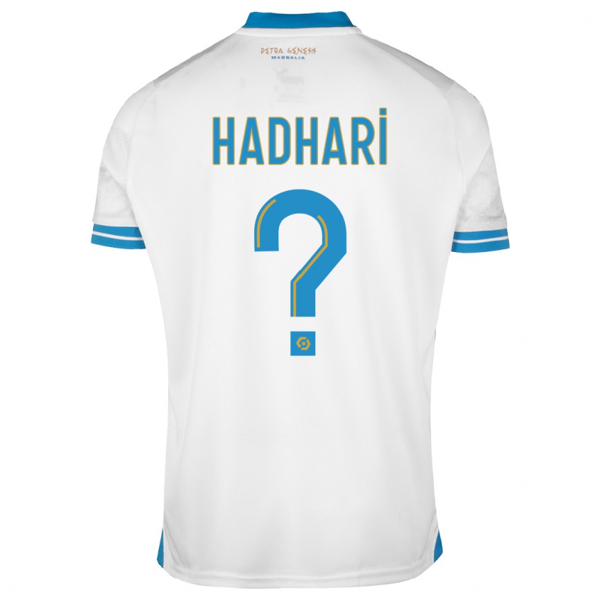 Herren Fußball Ibtoihi Hadhari #0 Weiß Heimtrikot Trikot 2023/24 T-Shirt Luxemburg