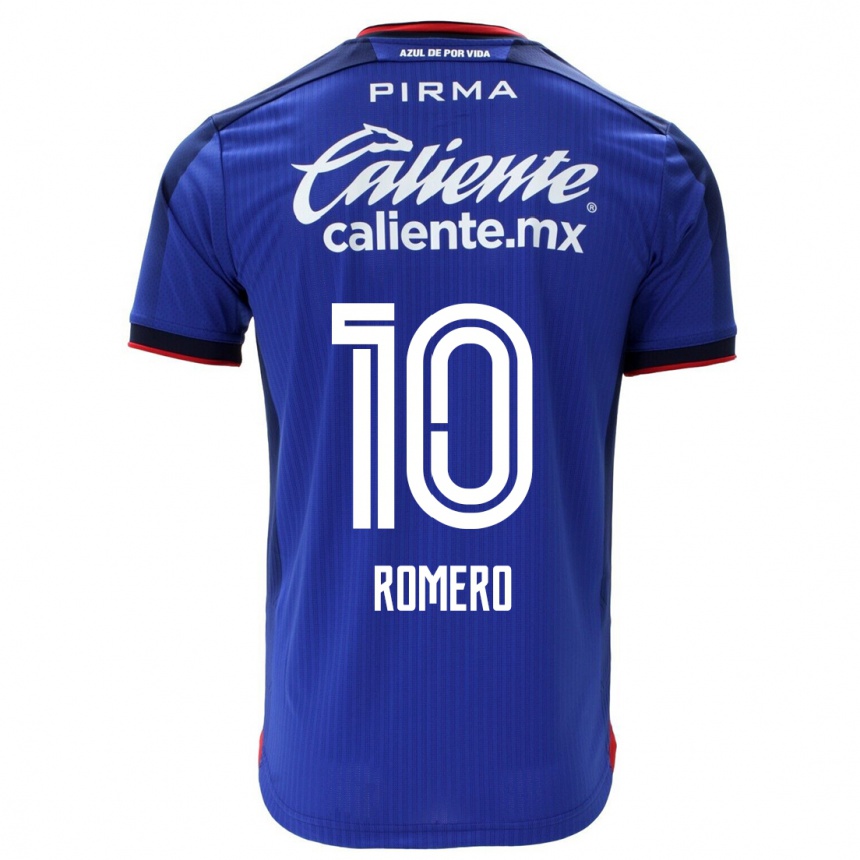 Herren Fußball Angel Romero #10 Blau Heimtrikot Trikot 2023/24 T-Shirt Luxemburg