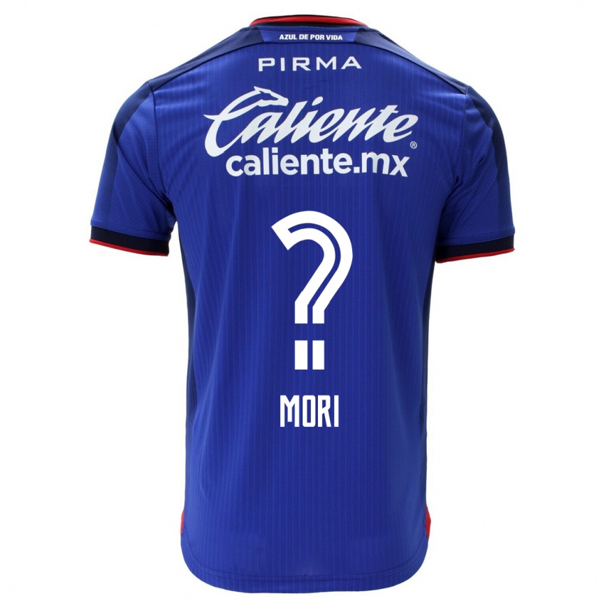 Herren Fußball Ramiro Funes Mori #0 Blau Heimtrikot Trikot 2023/24 T-Shirt Luxemburg