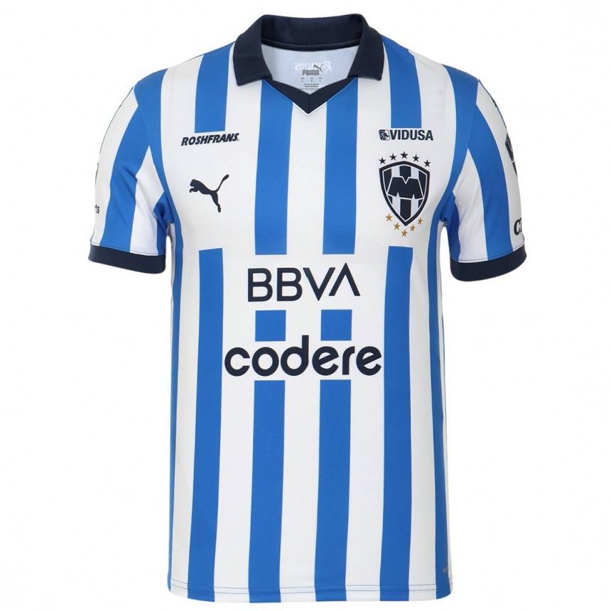 Herren Fußball Erick Aguirre #14 Blau Weiss Heimtrikot Trikot 2023/24 T-Shirt Luxemburg