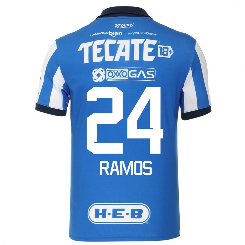 Herren Fußball Cesar Ramos #24 Blau Weiss Heimtrikot Trikot 2023/24 T-Shirt Luxemburg
