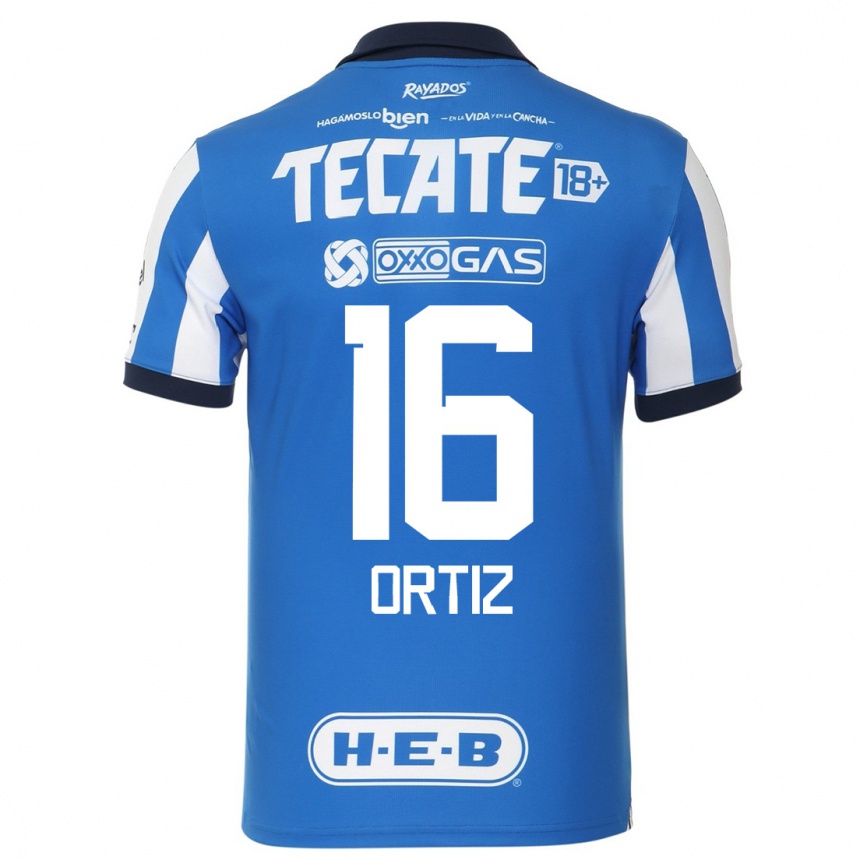 Herren Fußball Celso Ortiz #16 Blau Weiss Heimtrikot Trikot 2023/24 T-Shirt Luxemburg