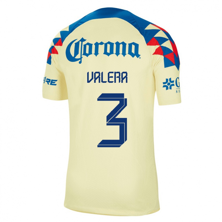 Herren Fußball Selene Valera #3 Gelb Heimtrikot Trikot 2023/24 T-Shirt Luxemburg