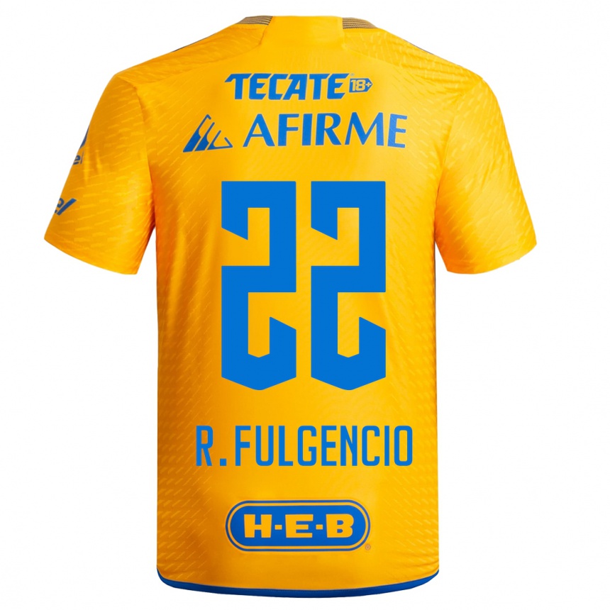 Herren Fußball Raymundo Fulgencio #22 Gelb Heimtrikot Trikot 2023/24 T-Shirt Luxemburg