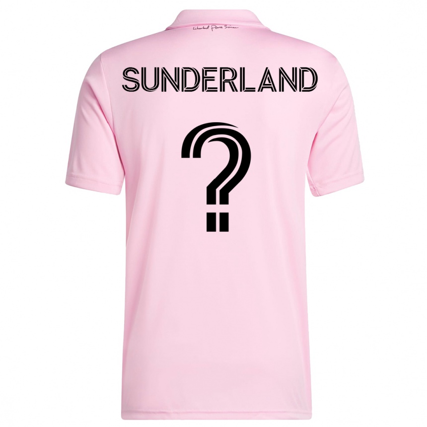 Herren Fußball Lawson Sunderland #0 Rosa Heimtrikot Trikot 2023/24 T-Shirt Luxemburg