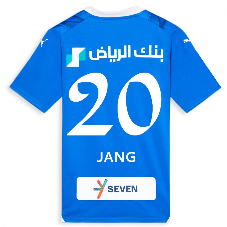 Herren Fußball Hyun-Soo Jang #20 Blau Heimtrikot Trikot 2023/24 T-Shirt Luxemburg