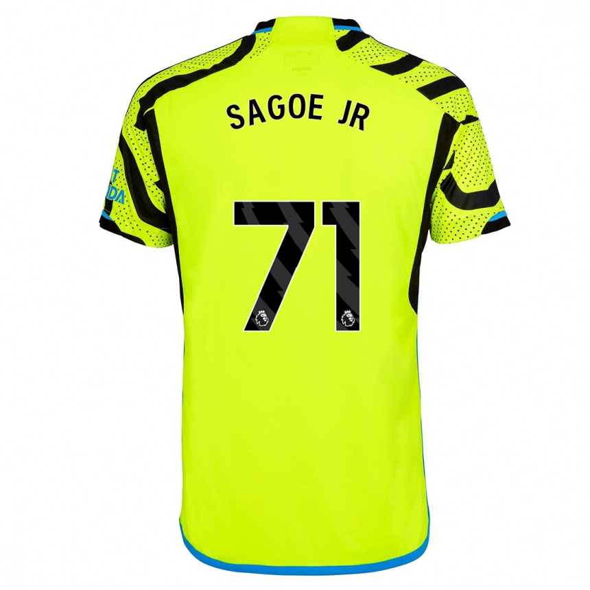Herren Fußball Charles Sagoe Jr #71 Gelb Auswärtstrikot Trikot 2023/24 T-Shirt Luxemburg