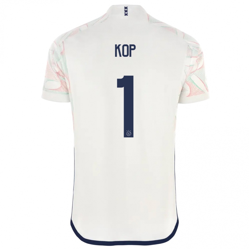 Herren Fußball Lize Kop #1 Weiß Auswärtstrikot Trikot 2023/24 T-Shirt Luxemburg